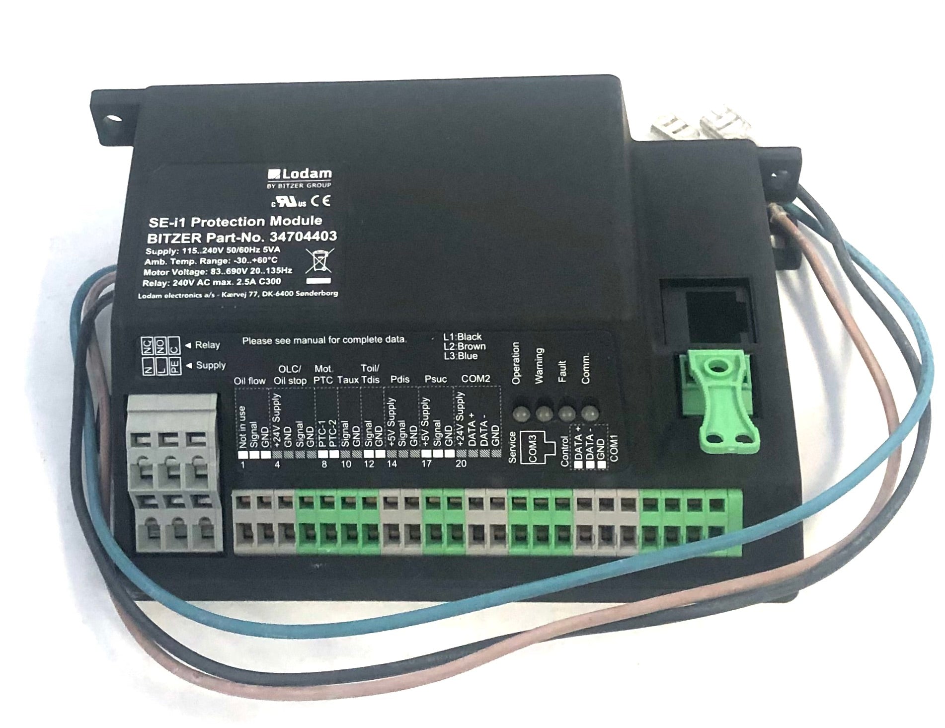 Bitzer Cic Control Module Bitzer Compressor Motor Protection Module SE-i1 ART: 34705002 , 347044 ...